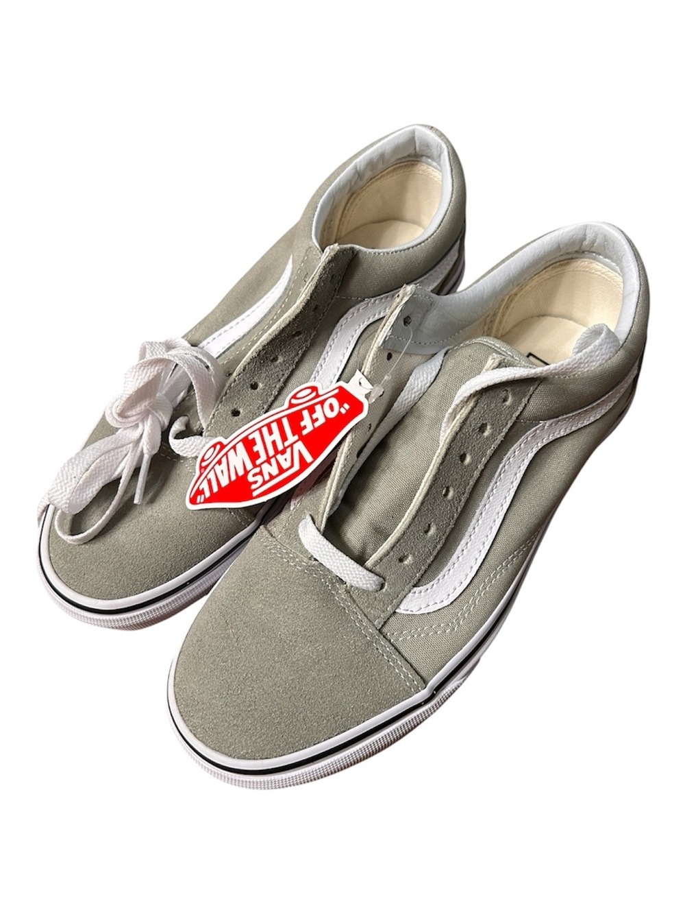 Vans Old Skool Sneakers Desert Sage & White Size 6.5 Women New in Box